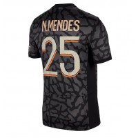 Paris Saint-Germain Nuno Mendes #25 Tretí futbalový dres 2023-24 Krátky Rukáv